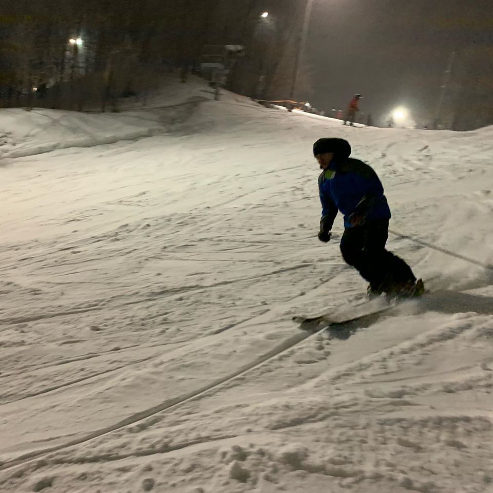 Ski Saint-Bruno - Un début de tempête....