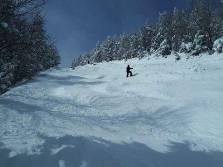 Jay Peak - Des conditions de neige étaient presque parfaites.