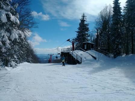 Mont Orford - Aujourd'hui au mont les conditions de neige frôlait la perfection