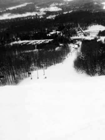 Mont Owls Head - Glisse silencieuse sur un tapis de poudreuse damée,