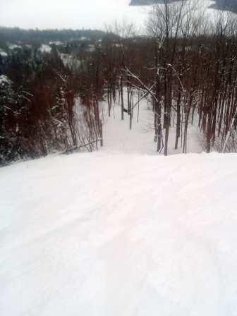 Mont Owls Head - Glisse silencieuse sur un tapis de poudreuse damée,