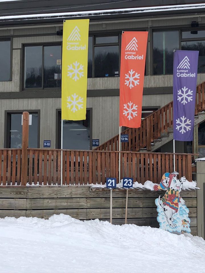 Sommet Gabriel - Nous skions sur beaux dénivelés