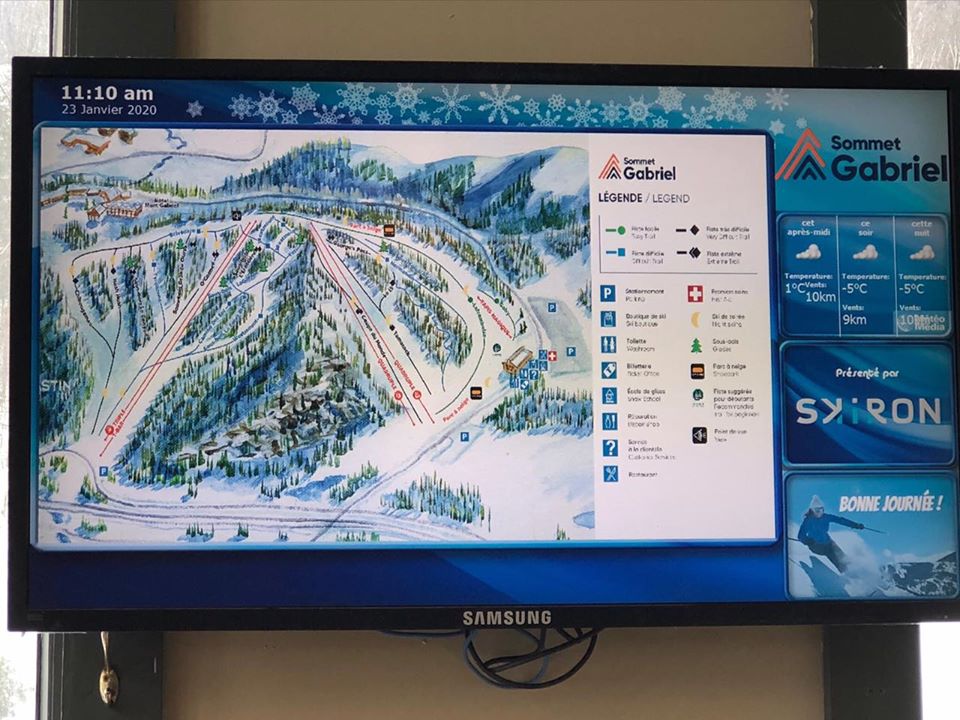 Sommet Gabriel - Nous skions sur beaux dénivelés