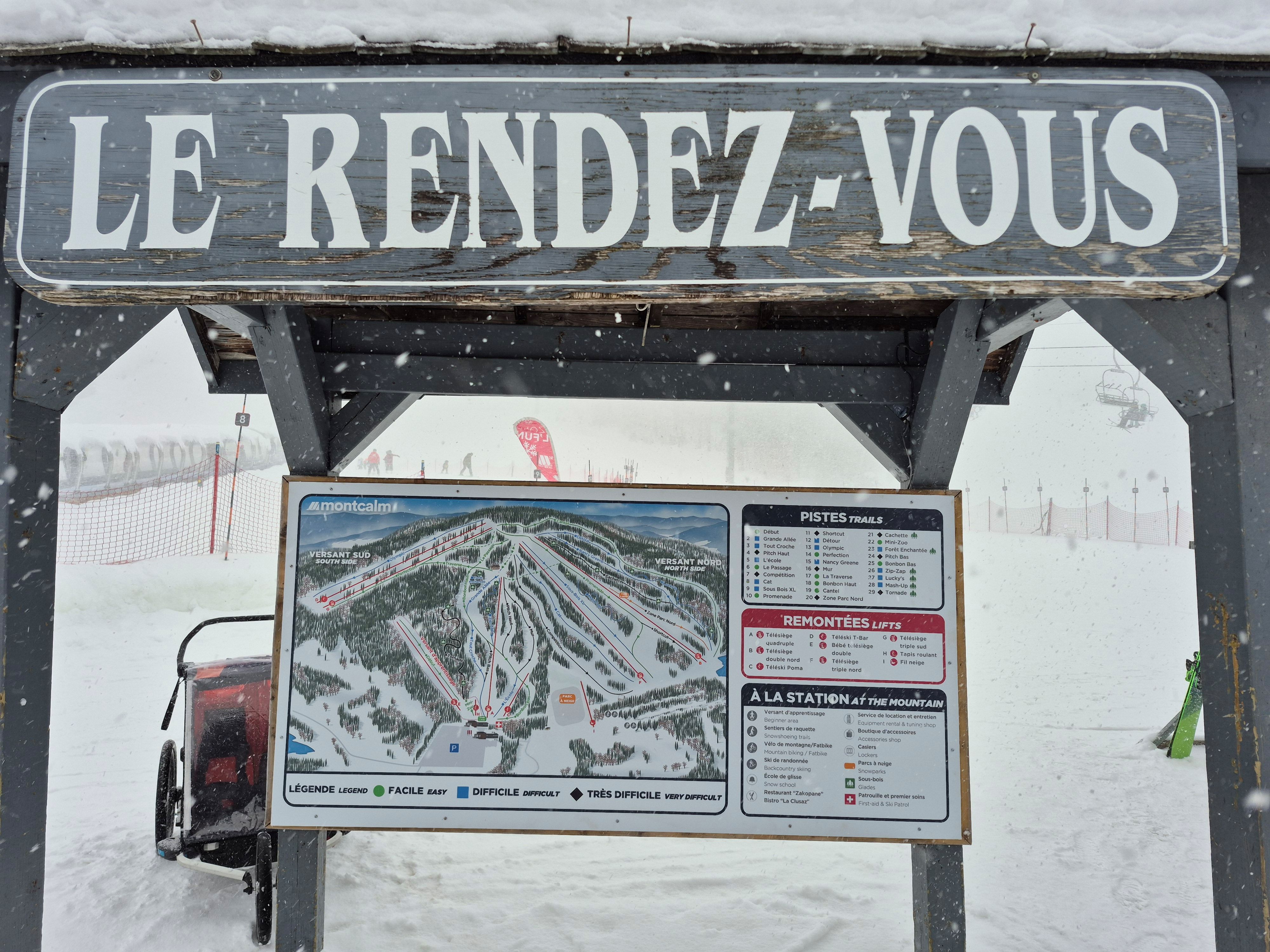 Ski Montcalm - Une journée superbe et une température agréable