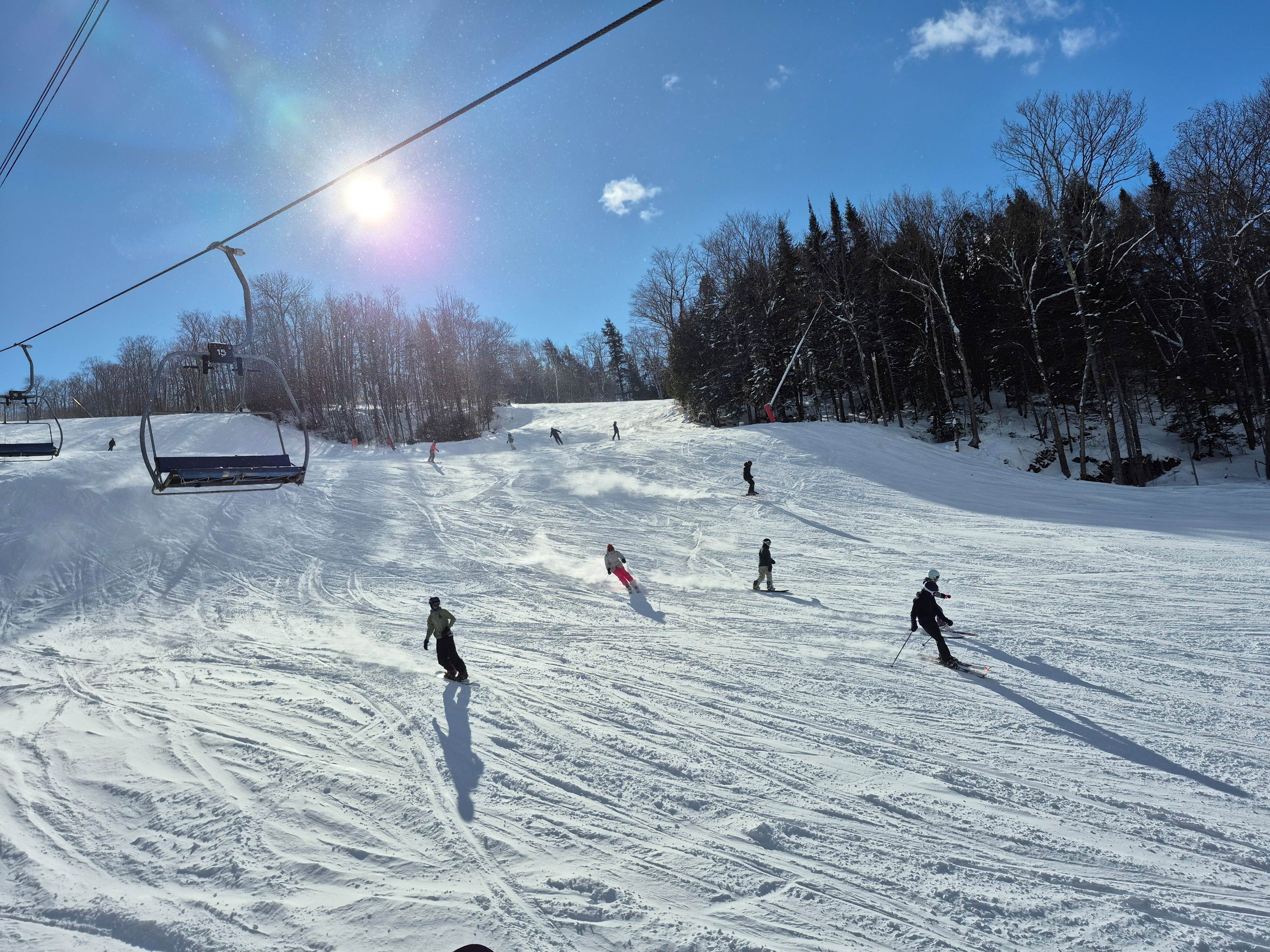 Ski Montcalm - Une journée superbe et une température agréable