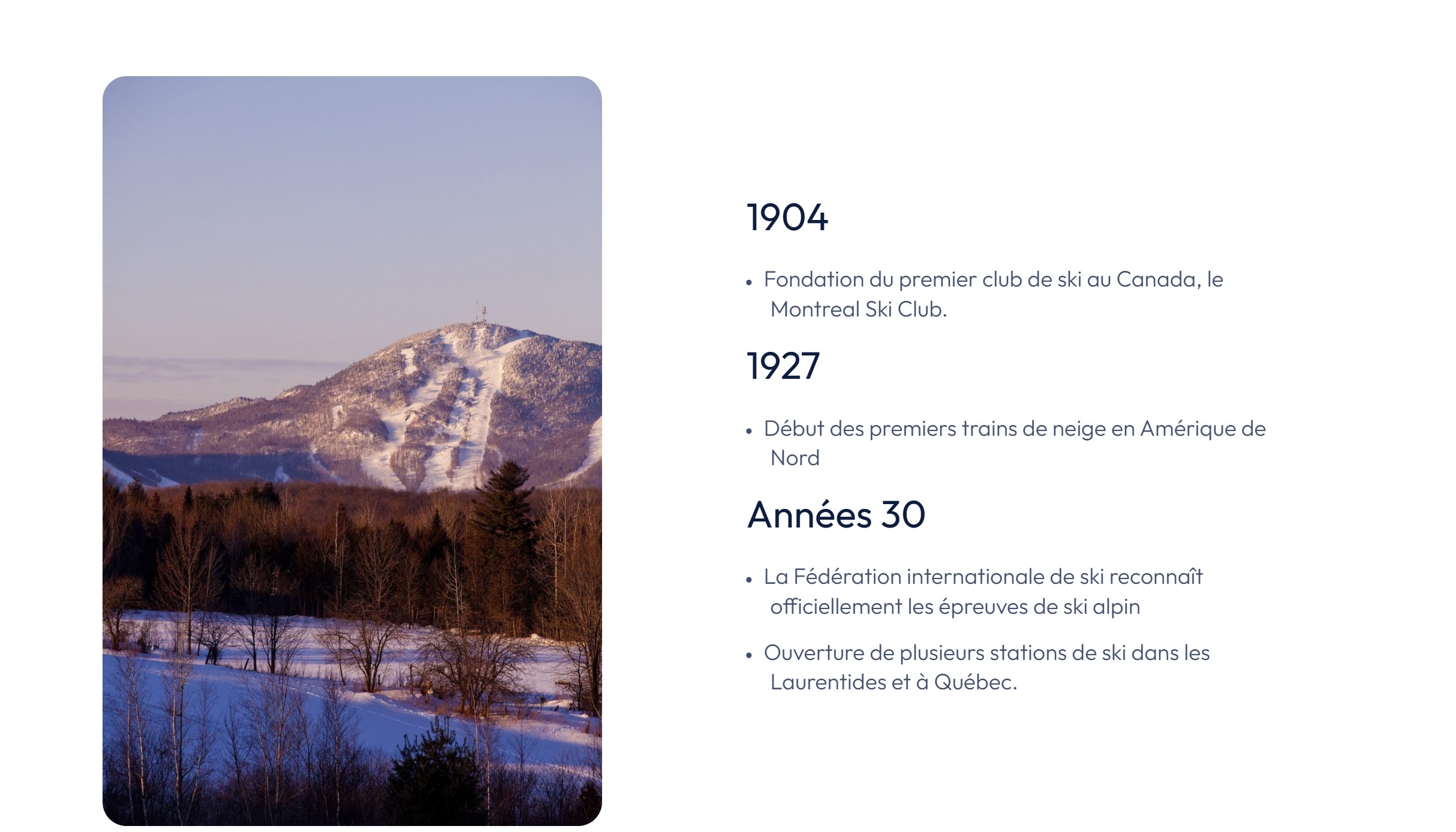 Le Ski au Québec - Un peu d'histoire...