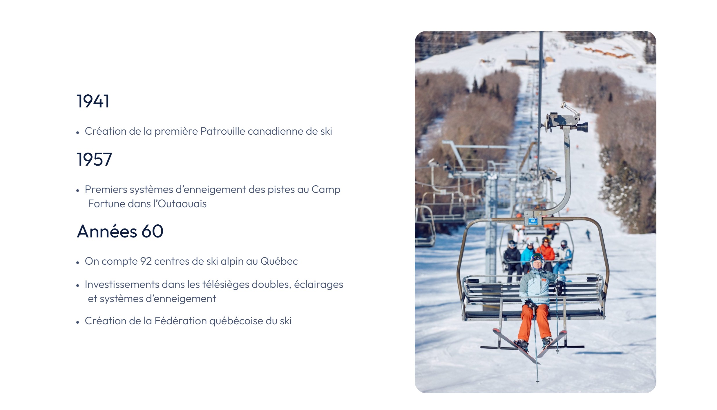 Le Ski au Québec - Un peu d'histoire...