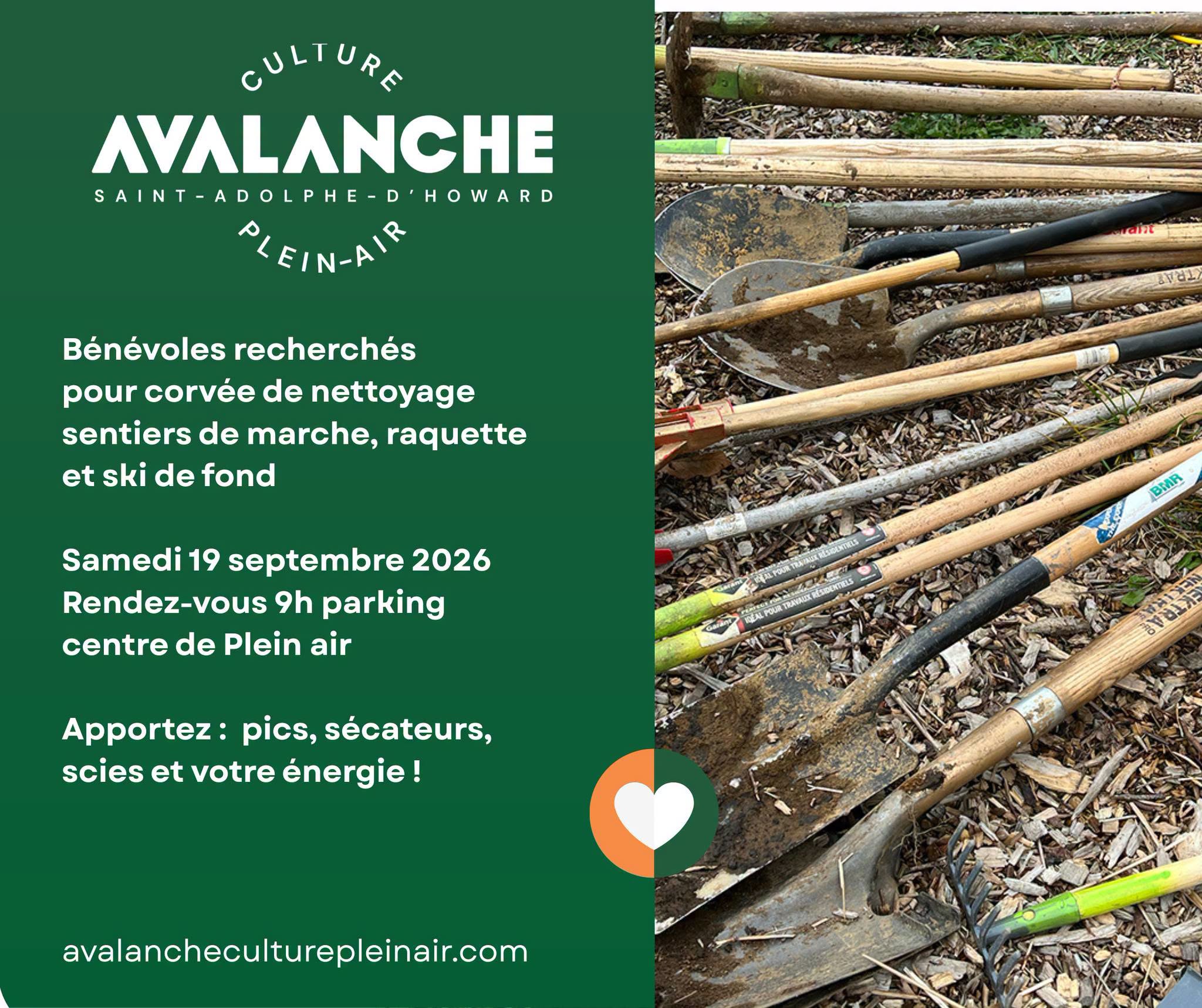 Avalanche - Corvées de nettoyage sont planifiées pour l'automne
