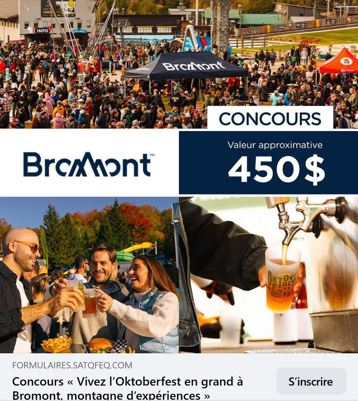 Bromont Montagne d'Expérience  -  Concours Oktoberfest 10 octobre