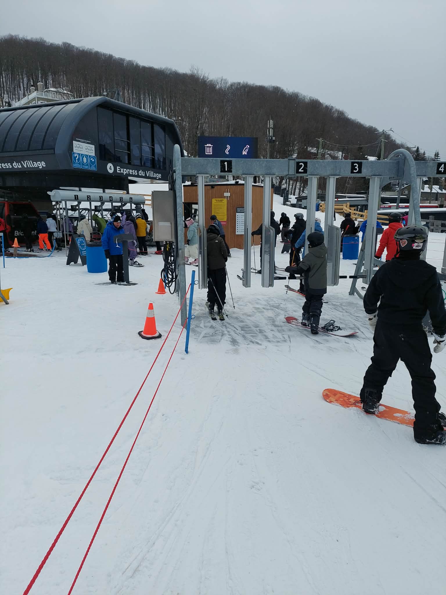 Bromont - Nous avions littéralement les pistes à nous seuls. 