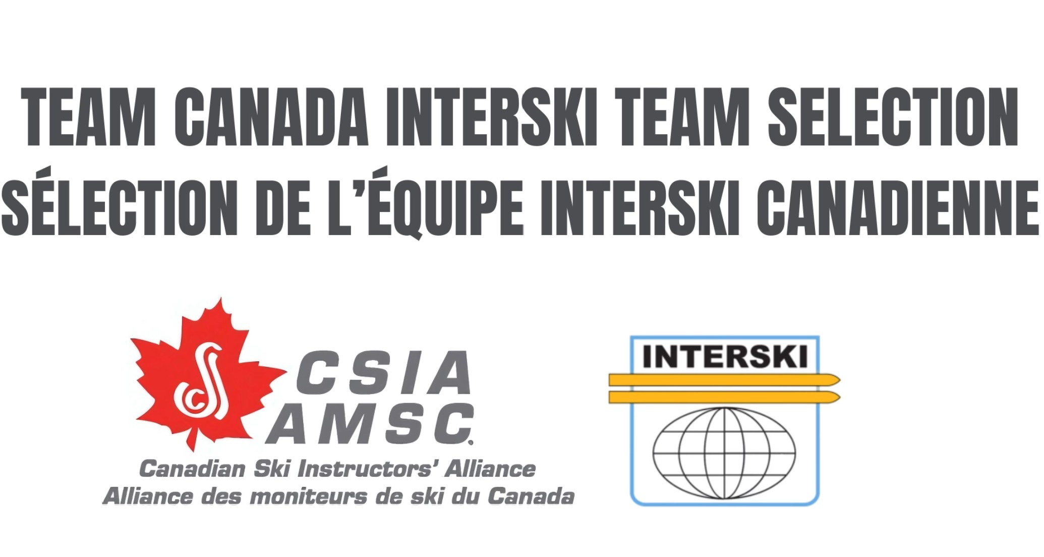 CSIA AMSC - Voici les représentant du Québec au prochain interski