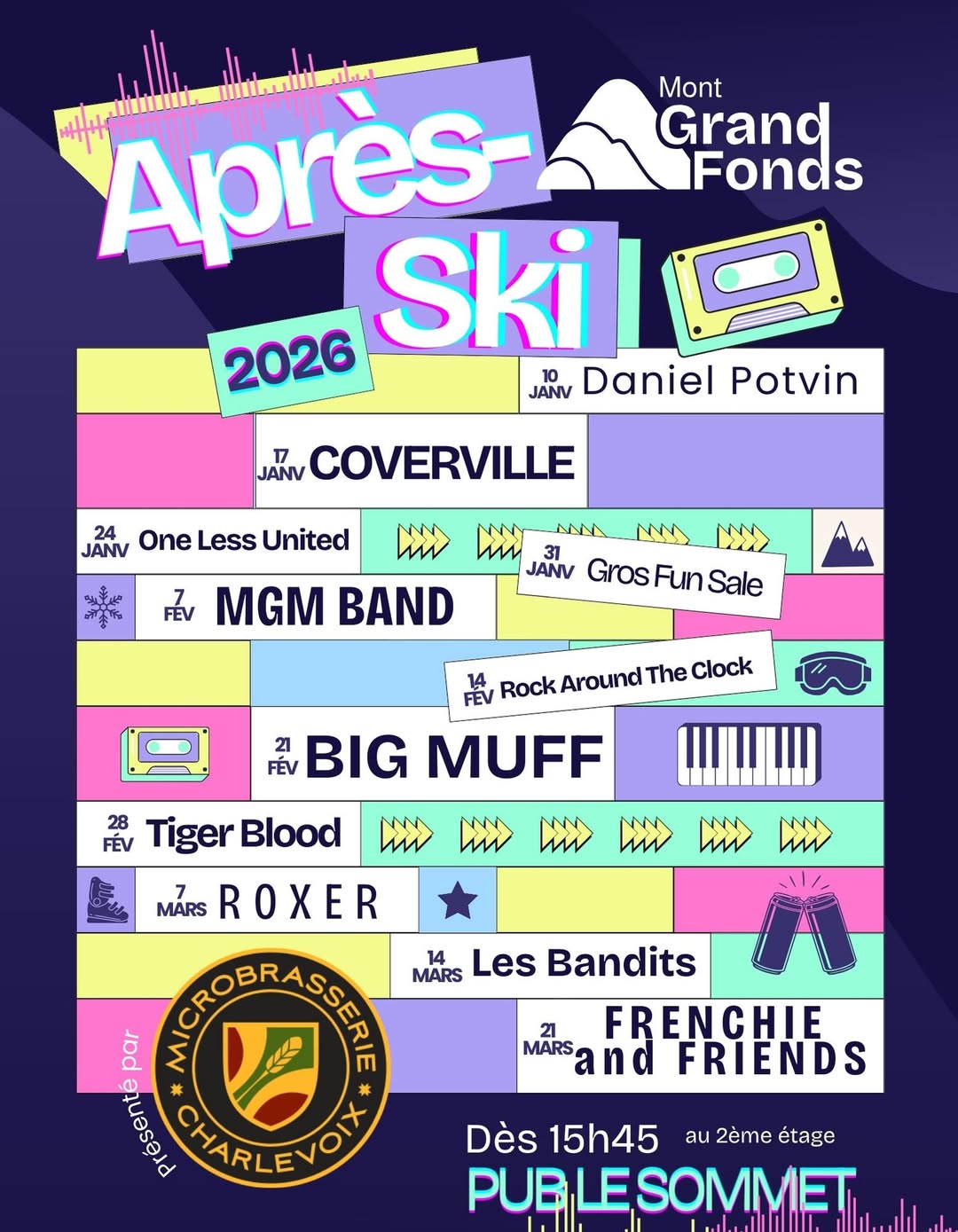 Grand Fond -  Horaire des Fêtes -  Amusez-vous bien!