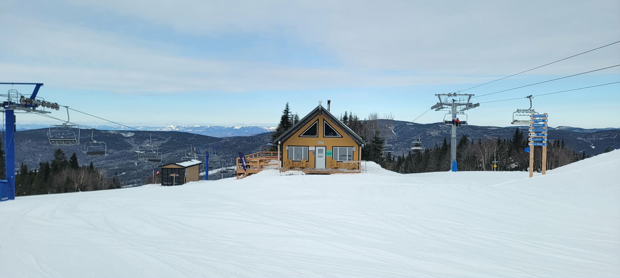 Mont Grand-Fonds - Je profite de la neige tombés