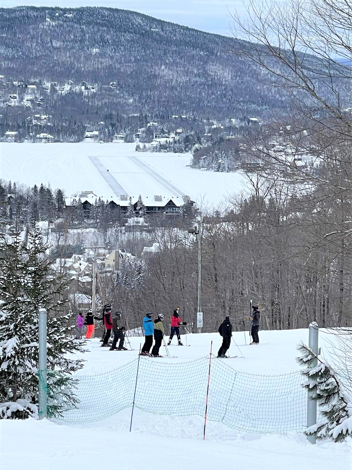 Centre de ski Le Relais - Les cannons à neige en opérations