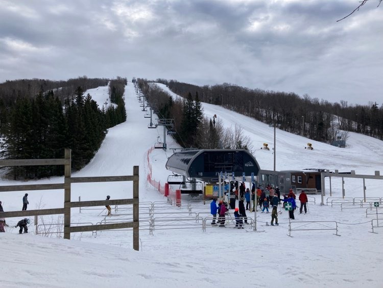 Centre de ski Le Relais - Un bel avant-midi avant la dégradation