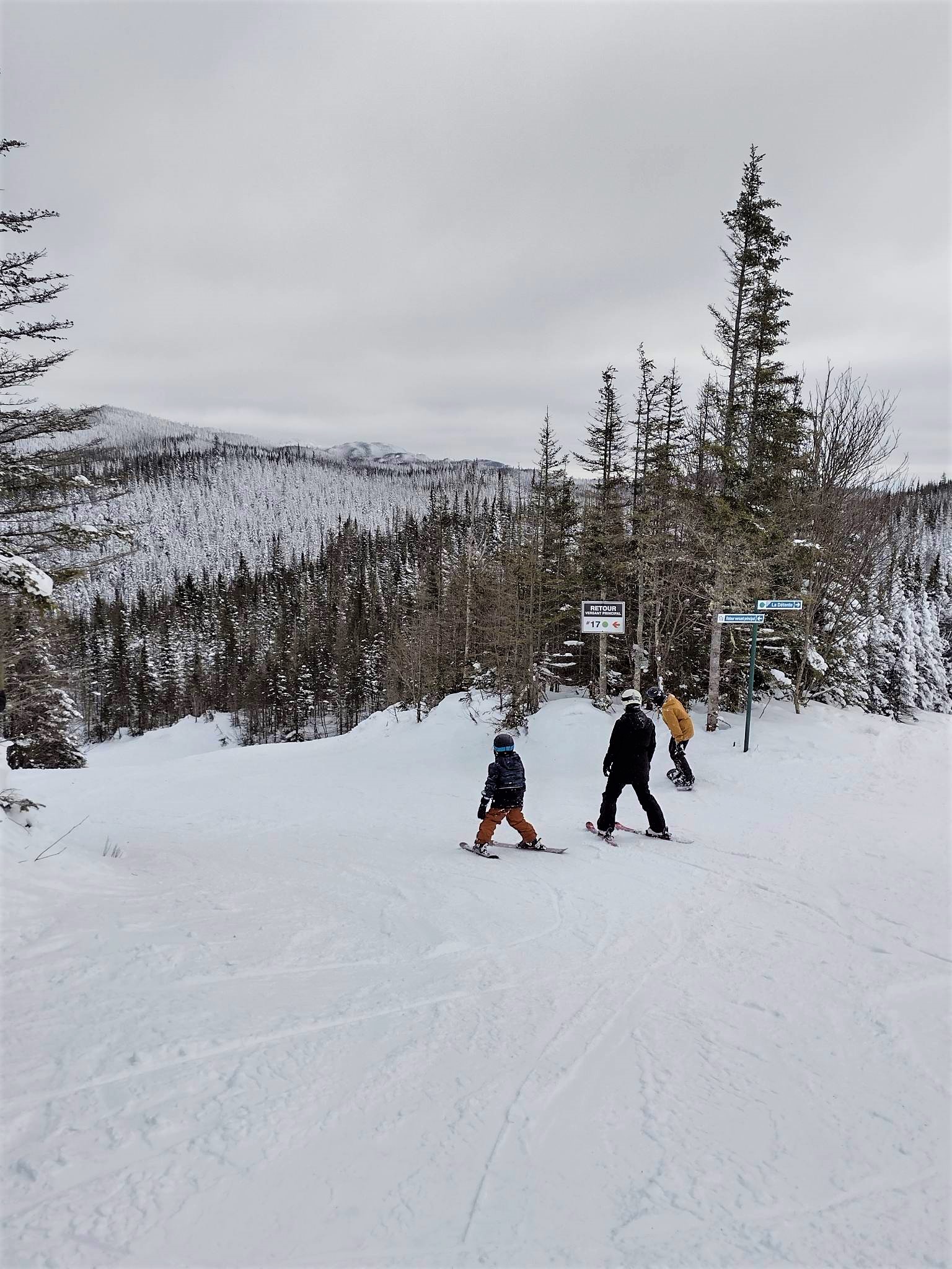 Le Valinouët - On profite d'une qualité de neige qui a la texture du coton.