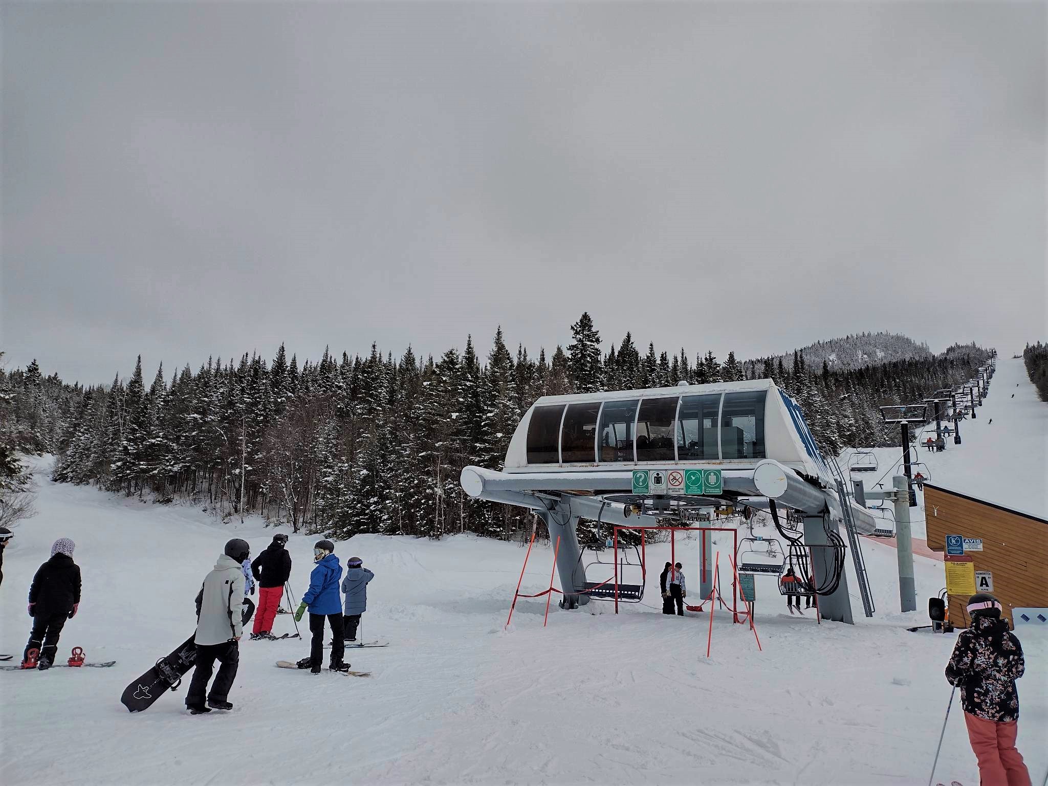 Le Valinouët - On profite d'une qualité de neige qui a la texture du coton.