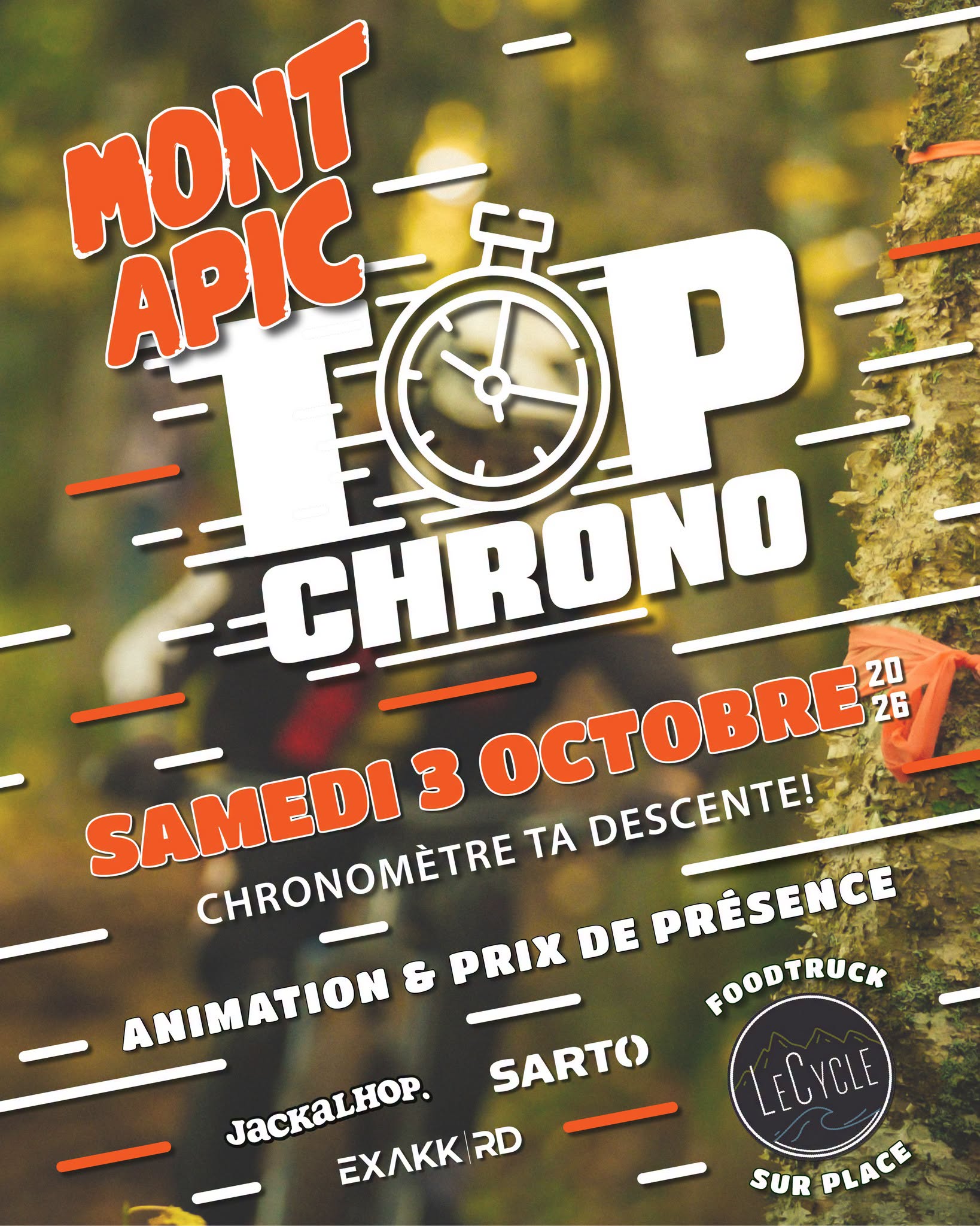 Mont Apic - Le 3 octobre prochain, c'est TOP CHRONO 2026