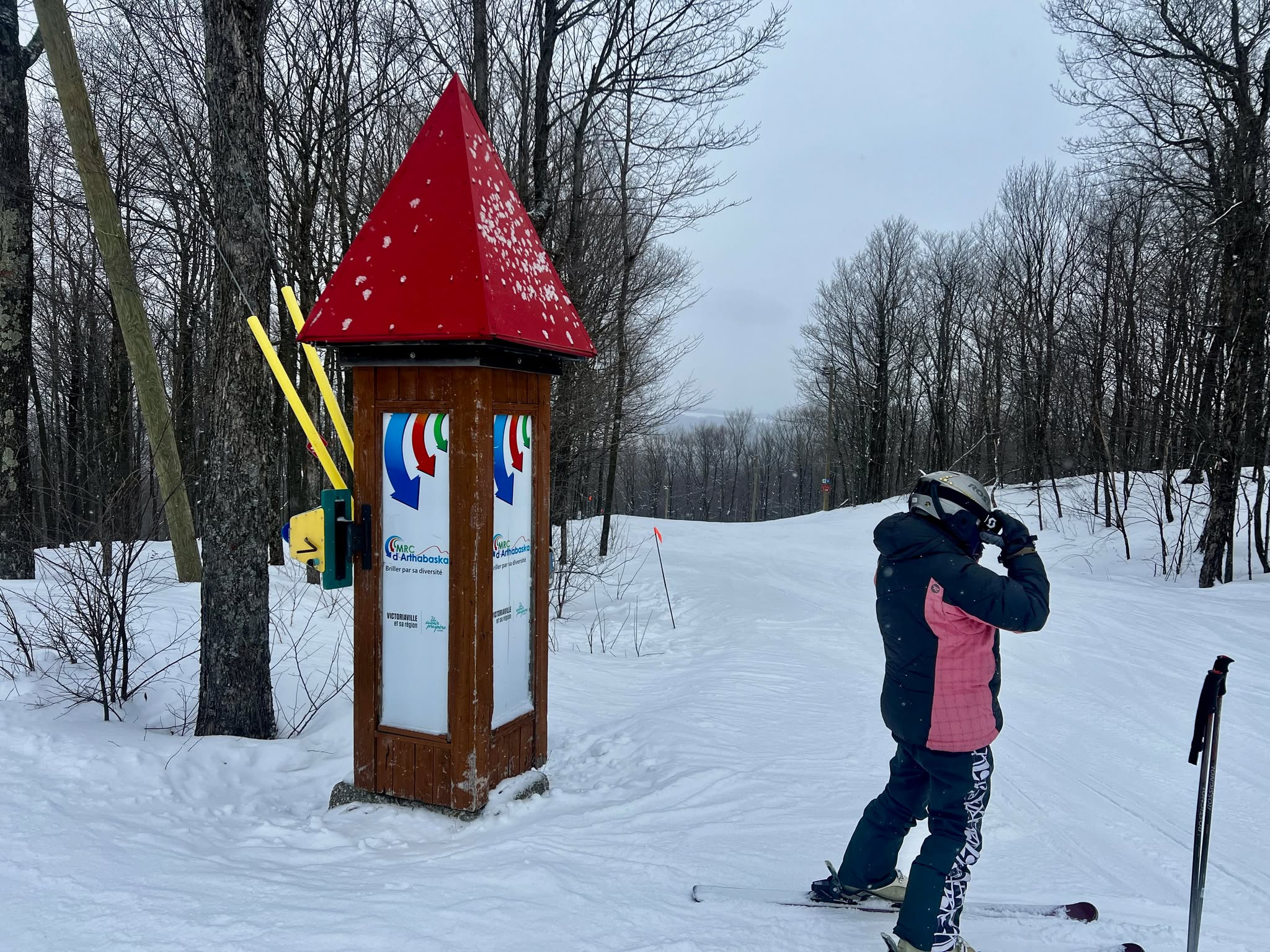 Mont Gleason - Skieurs adeptes pouvait profiter du beau carving. 
