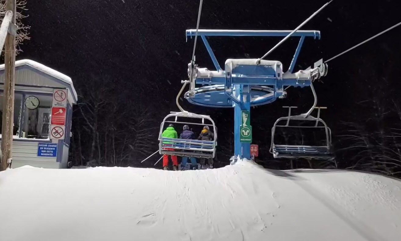 Mont Habitant - Une belle soirée de ski 