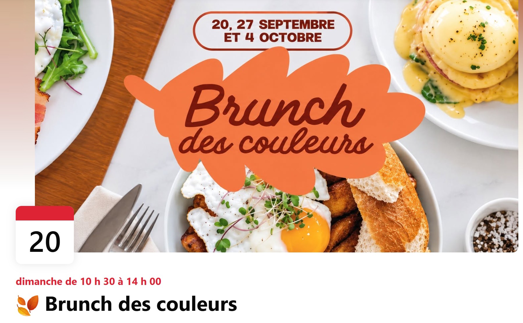 Mont Sainte Anne - Brunch des couleurs 