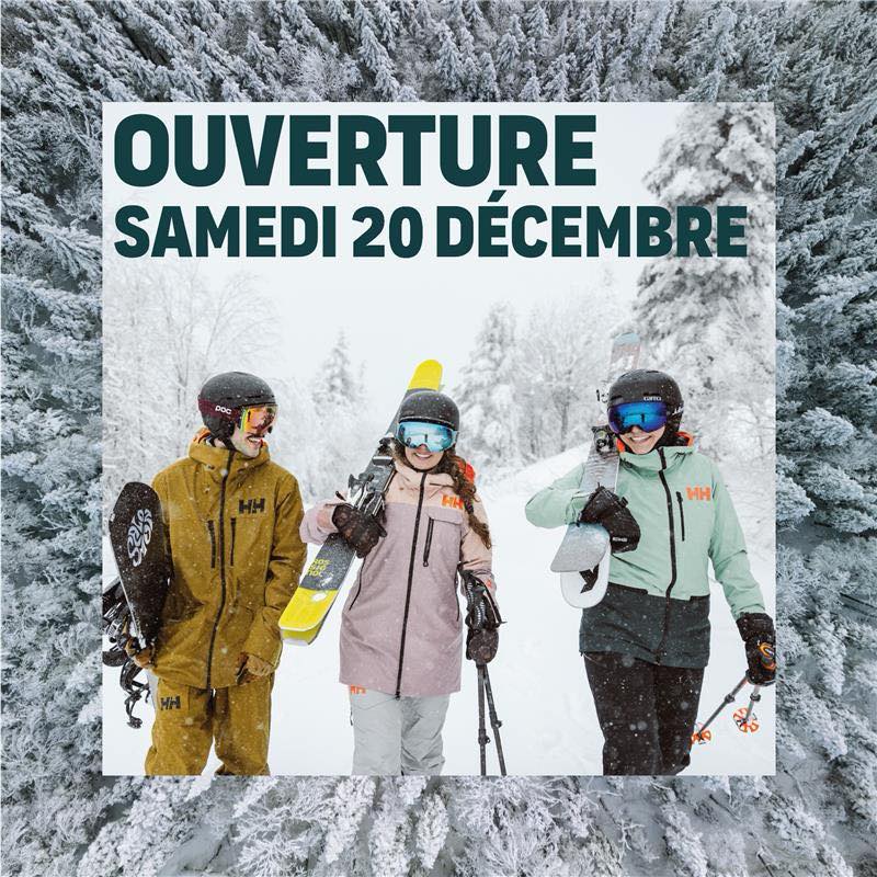 Mont Sainte Anne - Ouverture de la station ce samedi 20 décembre.