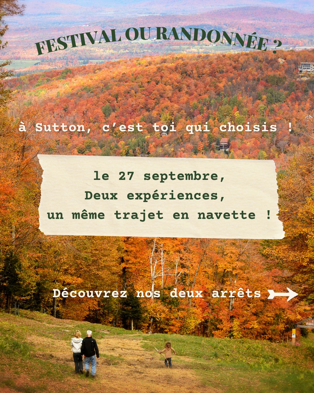 Mont Sutton - Le Festival d'automne de la ville à la montagne