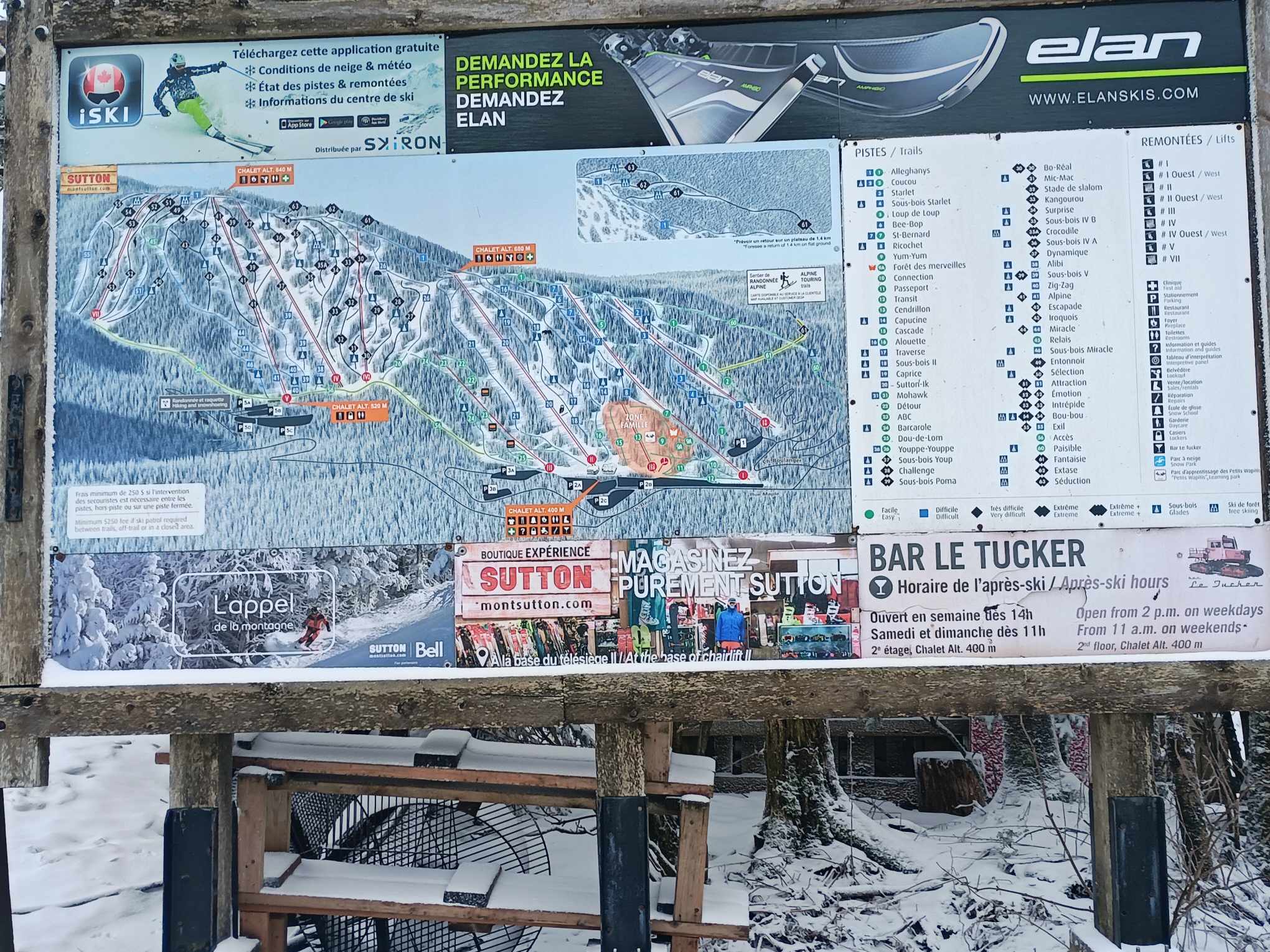 Mont Sutton - Un décor hivernal dans les Cantons de l'Est