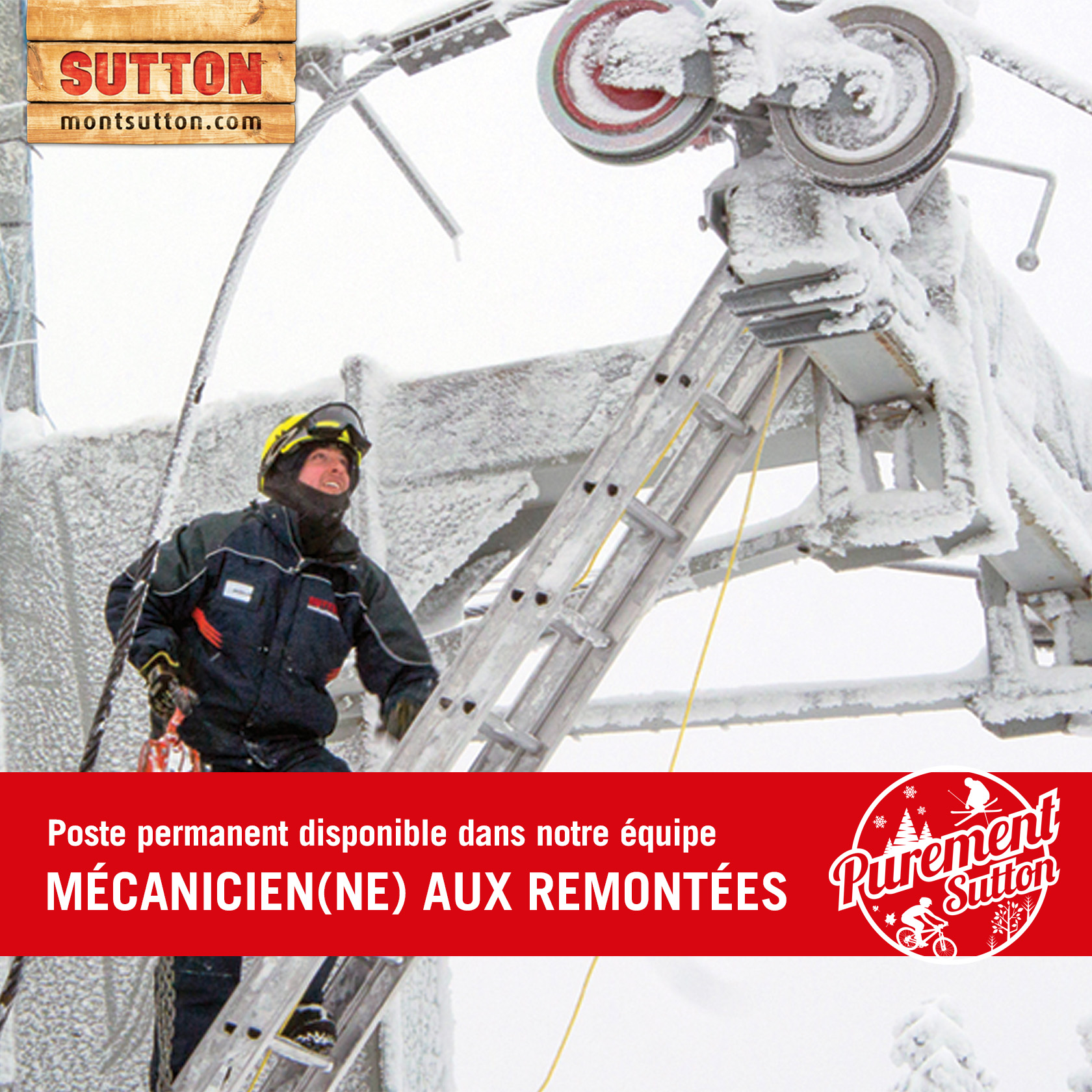 Mont Sutton - Des postes à temps plein et à temps partiel