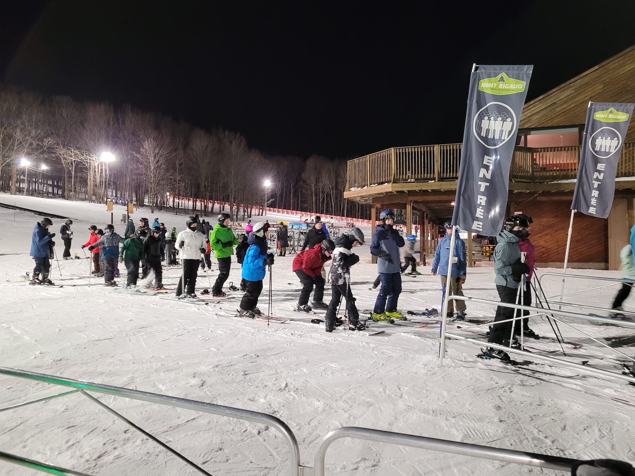 Mont Rigaud - On commence le week-end par un vendredi soir en ski