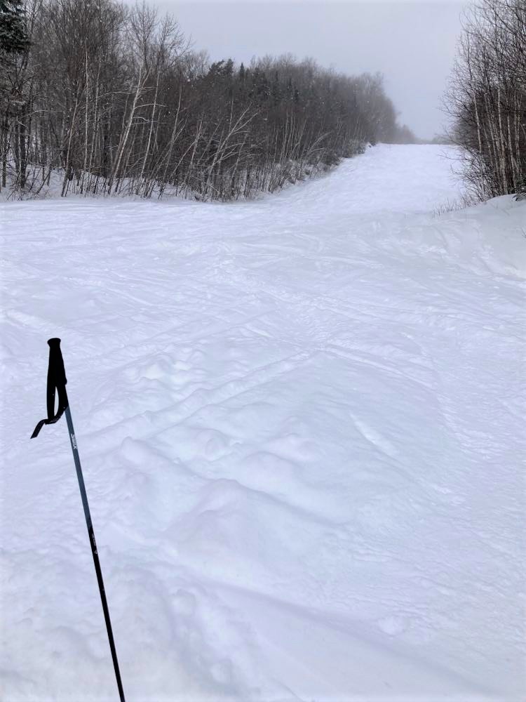 Mont-Sainte-Anne - Une épaisse couche de neige nous attendait