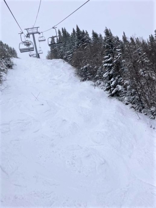 Mont-Sainte-Anne - Une épaisse couche de neige nous attendait