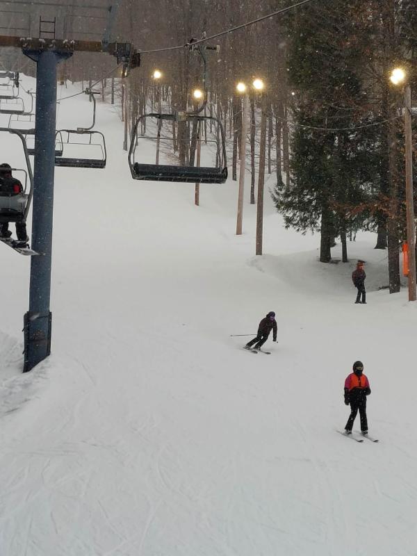 Bromont - Nous avions littéralement les pistes à nous seuls. 