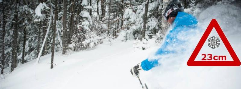 Mont Saint-Sauveur Alerte de neige 4 janvier 2015, 23 cm Mont Saint-Sauveur Alerte de neige 4 janvier 2015, 23 cm