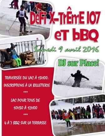 PARC DU MT MATHIEU - DEFI X-TRÊME 107 ET BBQ DE FIN DE SAISON - 9 AVRIL PARC DU MT MATHIEU - DEFI X-TRÊME 107 ET BBQ DE FIN DE SAISON - 9 AVRIL