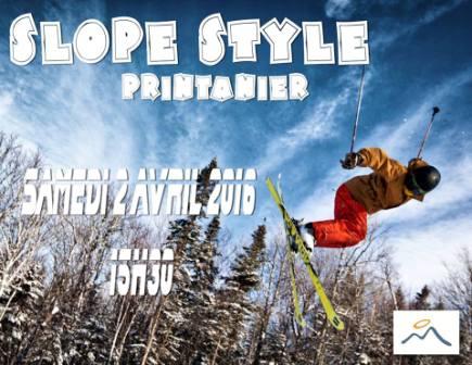 CONDITIONS DE SKI - PARC DU MONT-SAINT-MATHIEU - SLOPE STYLE PRINTANIER 2 AVRIL CONDITIONS DE SKI - PARC DU MONT-SAINT-MATHIEU - SLOPE STYLE PRINTANIER 2 AVRIL