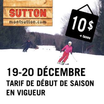 Conditions de ski Mont Sutton ouvert ce week-end 19 et 20 decembre Conditions de ski Mont Sutton ouvert ce week-end 19 et 20 decembre