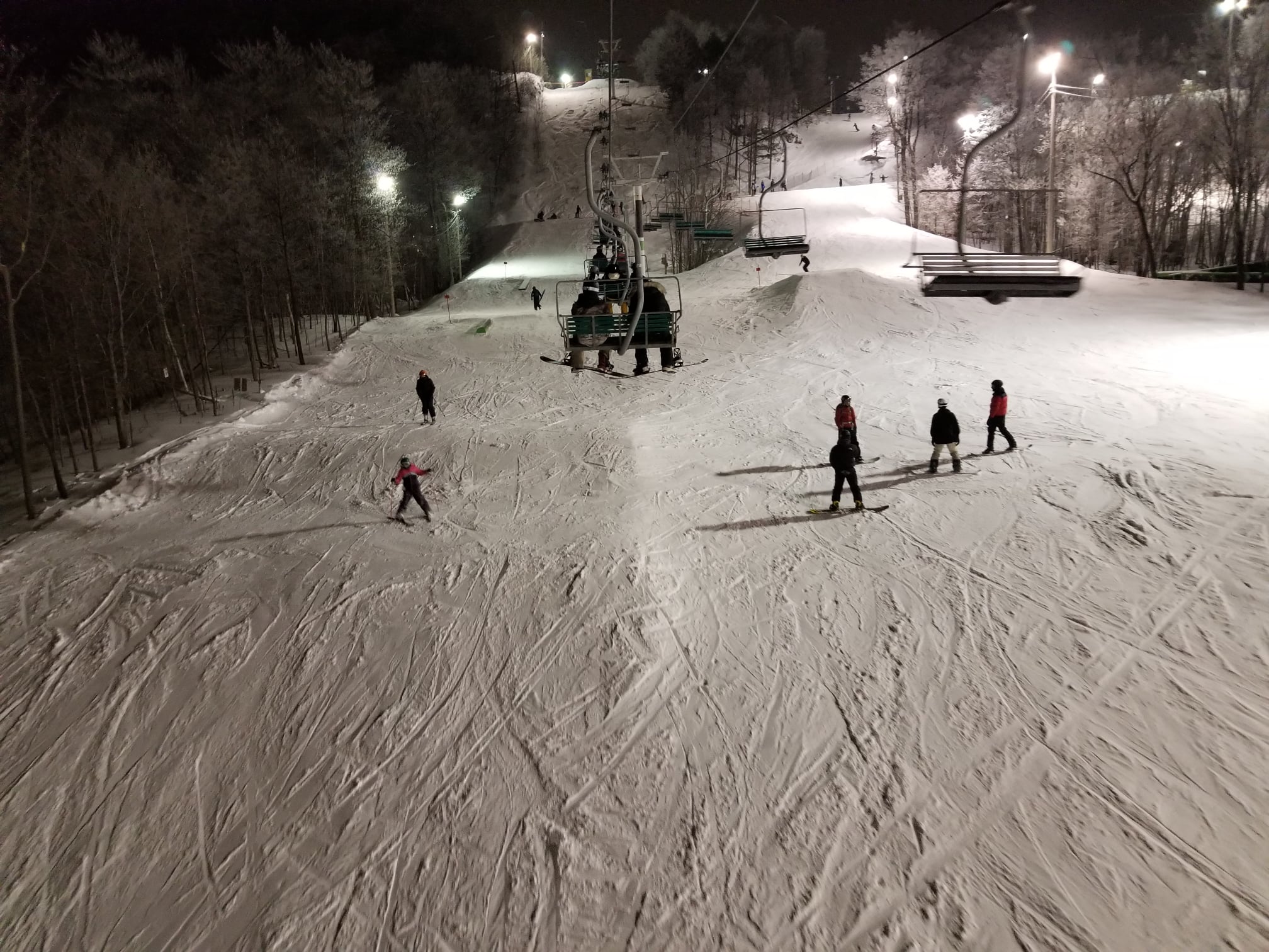Ski St Bruno du beau ski de soirée