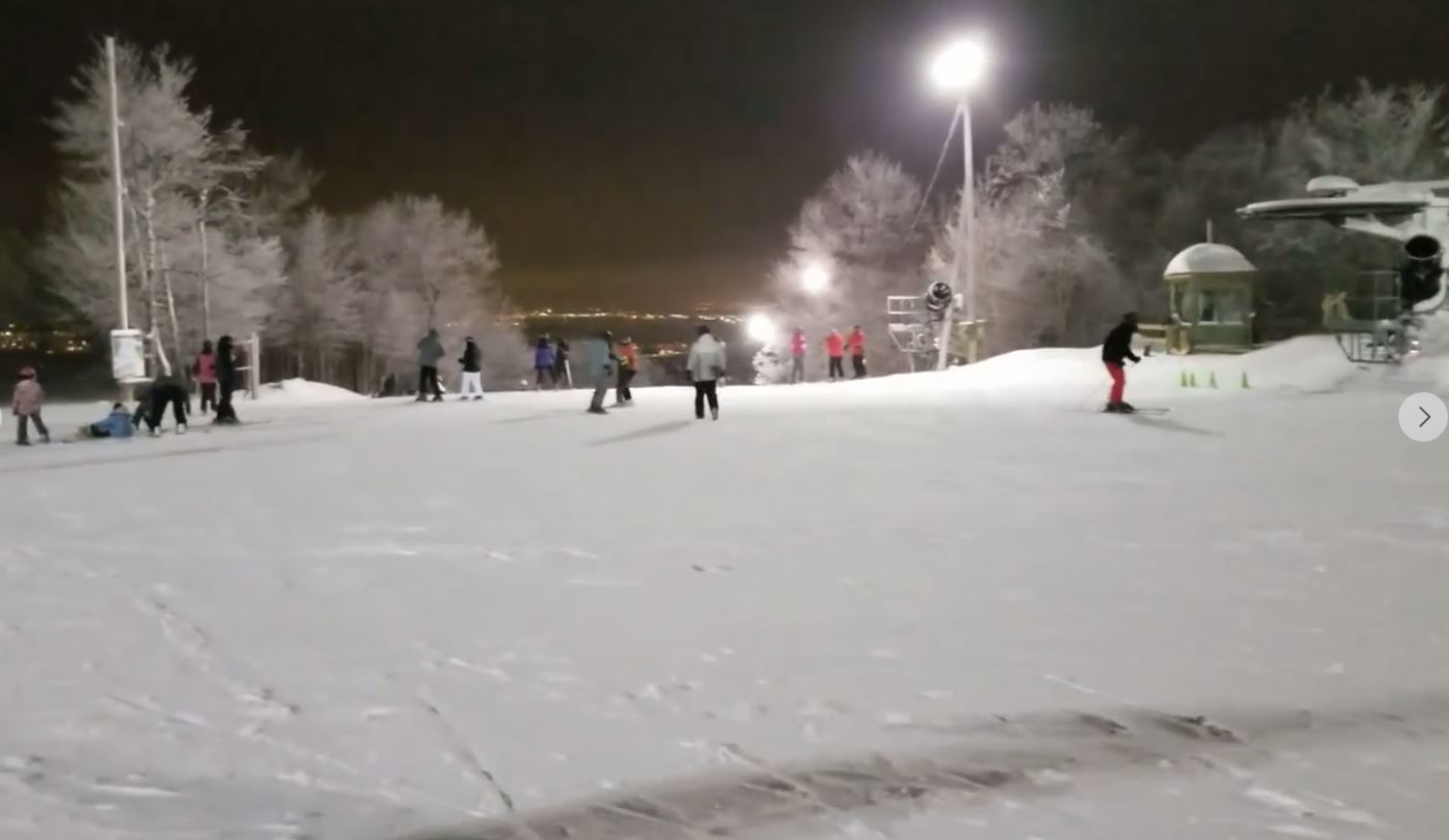 Ski St Bruno du beau ski de soirée