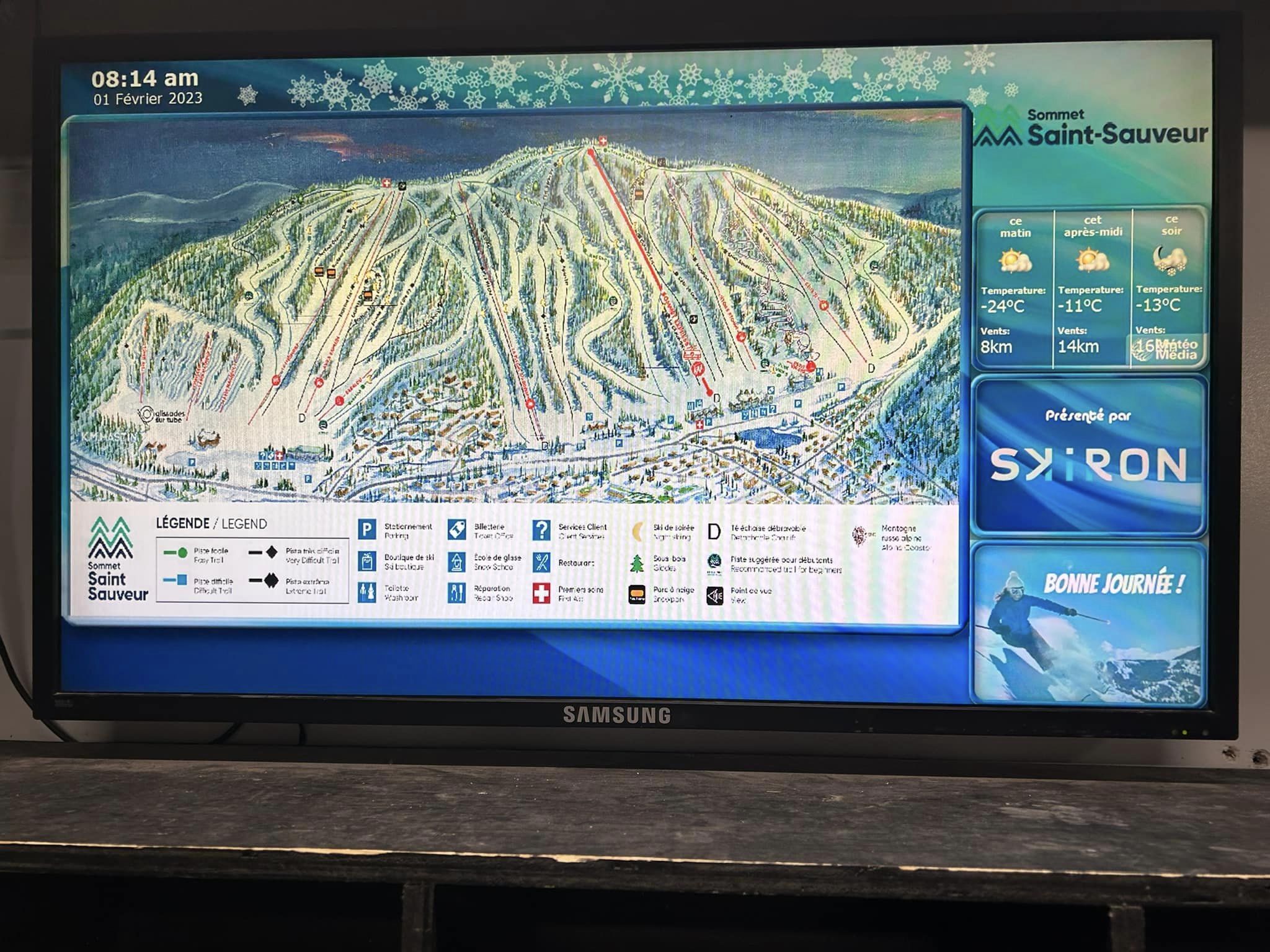 Sommet Saint-Sauveur - Conditions de glisse magnifiques