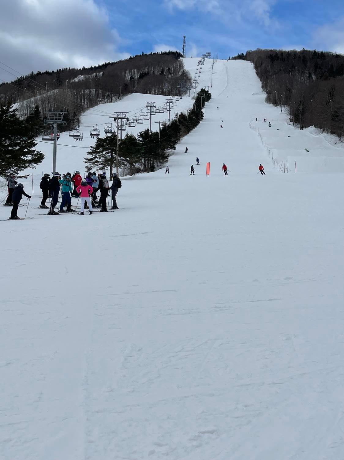 Station Stoneham - Belle journée de glisse et beau printemps.