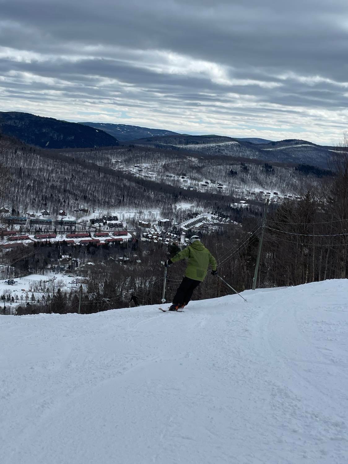 Station Stoneham - Belle journée de glisse et beau printemps.