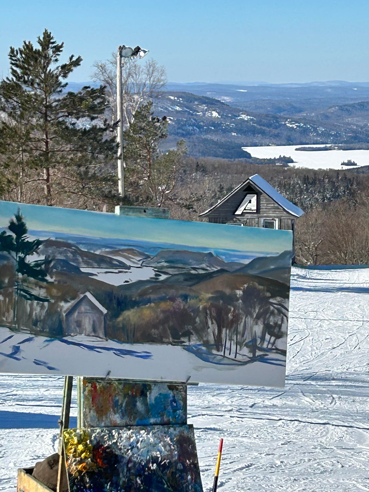 Mont Tremblant - De l'art sur la montagne et une belle qualité de neige