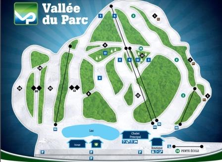 Vallée du Parc Carte des pistes